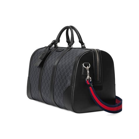 gucci soft gg supreme carry-on duffle|GG duffle bag in black GG Supreme .